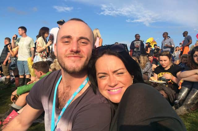 Robert Hart and his girlfriend Gemma at Parklife.