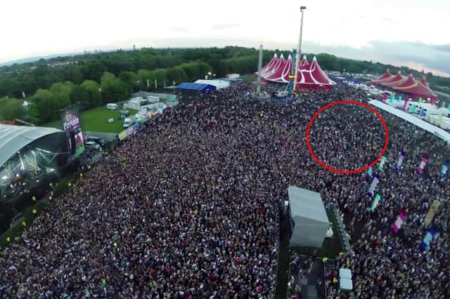 The area circled in red is where the attack on Robert Hart took place