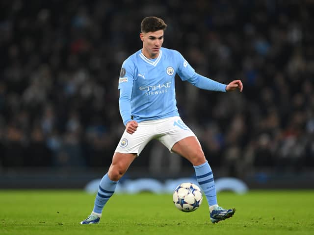 Julian Alvarez has said he is happy at Manchester City despite reports of a summer transfer.