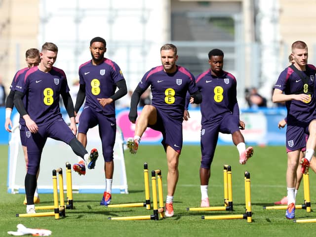 John Stones and Luke Shaw returned to England training on Thursday.