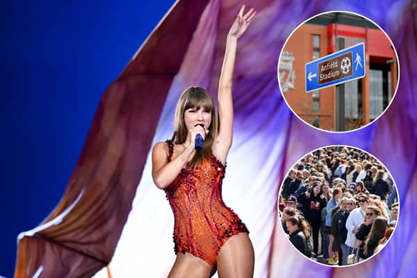 Taylor Swift arrives in Liverpool this week. Images via Getty