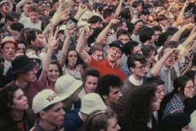 The crowd for the Stone Roses gig at Spike Island back on May 27 1990