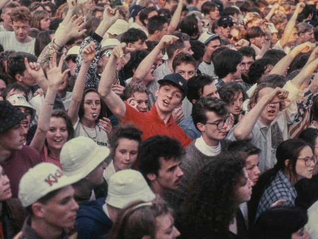 The crowd for the Stone Roses gig at Spike Island back on May 27 1990