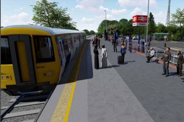 How the new Cheadle train station could look. Picture: Pell Frischmann. 