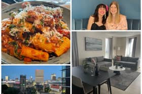 NationalWorld reporter Rochelle Barrand (top right photo on the left) enjoyed a weekend away at CitySuites II Aparthotel in Manchester, including an overnight stay and a meal. Photos by Rochelle Barrand.
