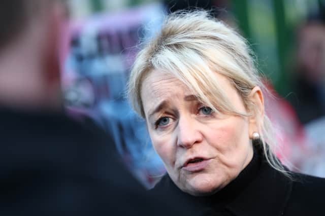 Sharon Graham has accused Greater Manchester Accessible Transport of paying 'poverty wages'. 
