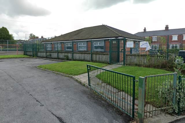 The community centre building in the corner of Limeside Park