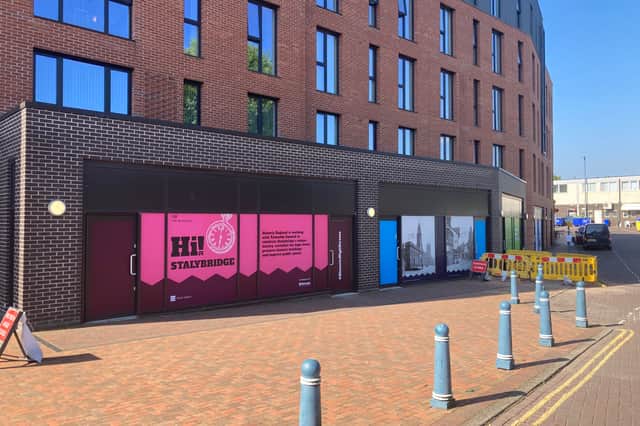 Vacant shops at the bottom of the Summer Quay apartment block