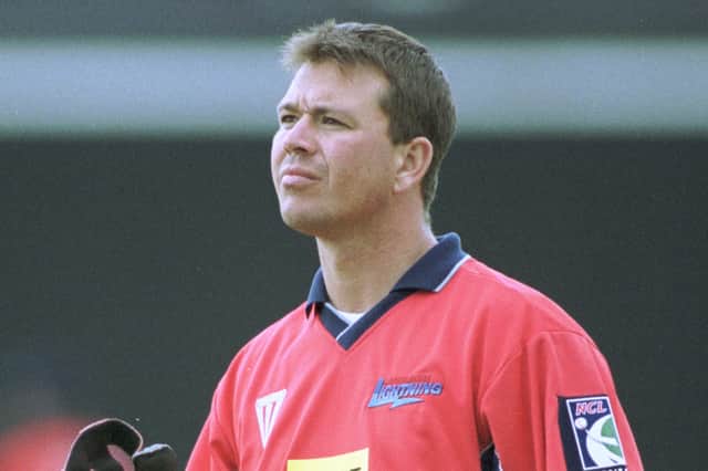 Warren Hegg in 2001 playing for Lancashire (Photo: Lancashire Cricket Club)