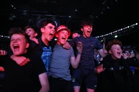 Fans jubilant as England win on penalties after a nerve-shredding night.