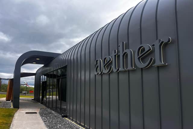 The new-look Aether private terminal at Manchester Airport.