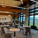 Inside the new look Aether private terminal at Manchester Airport.