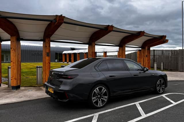 One of the plush chauffeur-driven BMWs that will take you to your gate. 