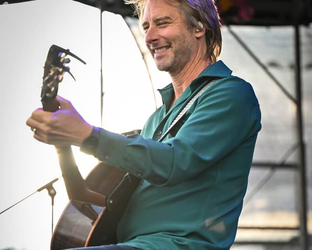 Chesney Hawkes performs at Stockport festival (Photo: Ralph Dickinson / Hits On The Pitch)