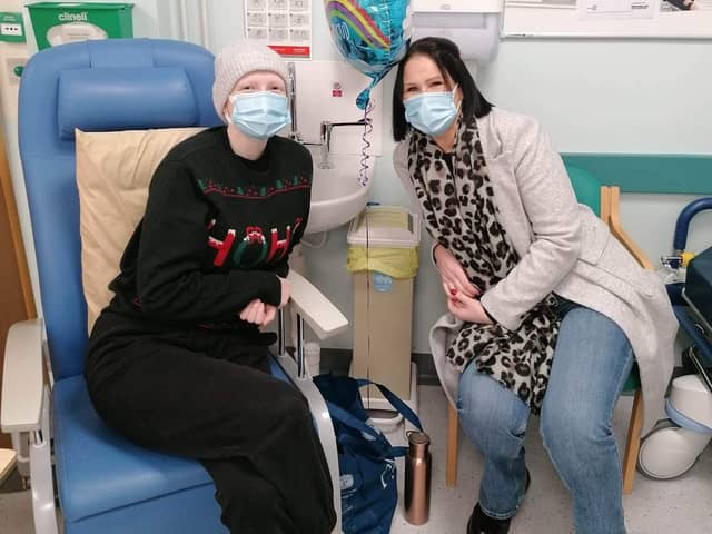 Lucy with her mum, Melissa