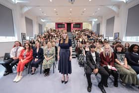 The new Deputy PM, and MP for Ashton-Under-Lyne, Angela Rayner, pays a visit to Ashton Sixth Form College.
