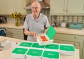 Giant pill box reminder for meals