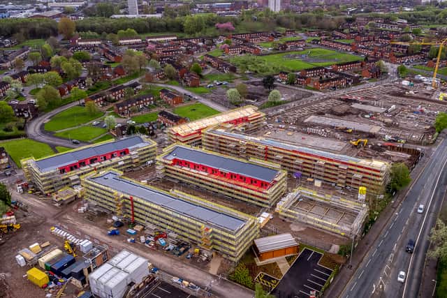 Progress at Collyhurst Village, part of the massive Victoria North development.