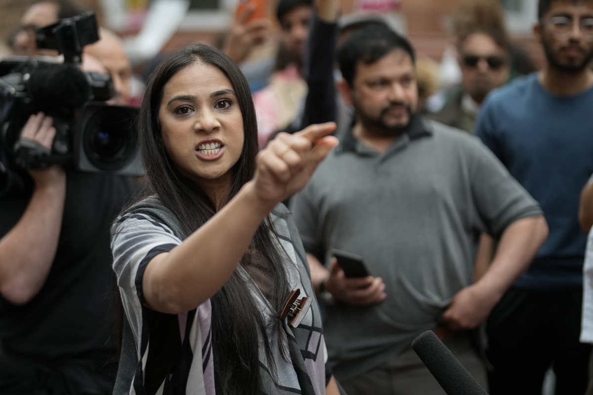 10 pictures as protestors stop trams in wake of Manchester Airport