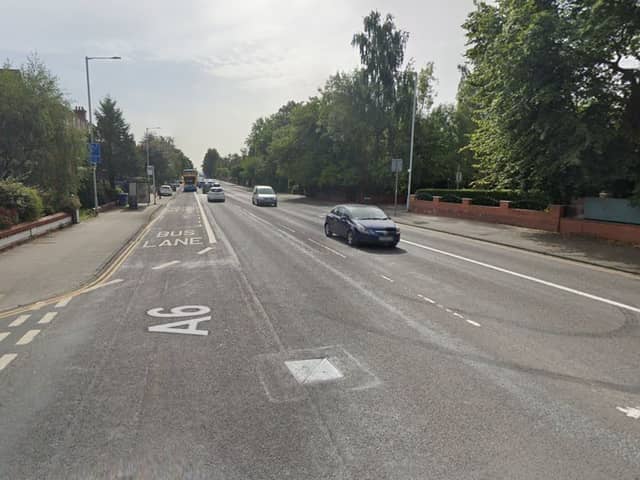 The A6 Wellington Road - new plans are in place to improve public transport and active travel around the area. 