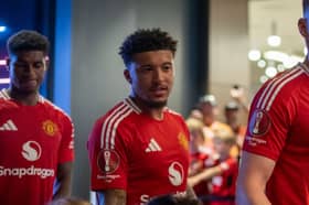 Scott McTominay, Jadon Sancho and Marcus Rashford of Manchester United