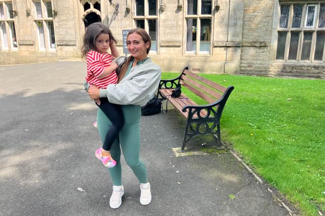 Maisy and her daughter in Uppermill
