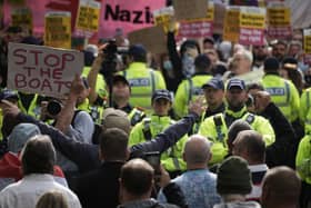 There were protests in Manchester and Bolton on Saturday and Sunday. 