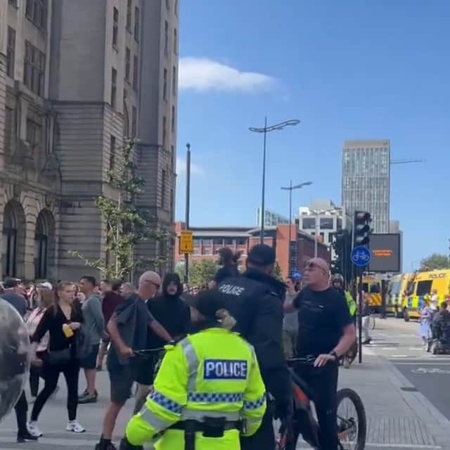 Protests and riots broke out in Liverpool on Saturday.