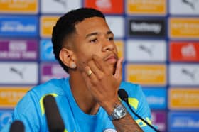 Savinho was unveiled as a Manchester City signing on Sunday.