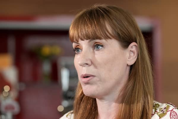 Angela Rayner visits the Holiday Inn Express hotel in Manvers on the outskirts of Rotherham that was targeted by rioters on Sunday