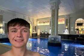 George Redfern at a spa in London.