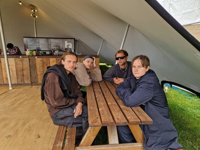 Wunderhorse before making their Boardmasters main stage debut