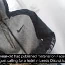 Jordan Parlour called for attack on asylum seeker hotel.