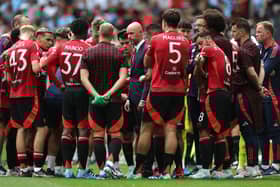 Manchester United fielded a makeshift defence against Man City