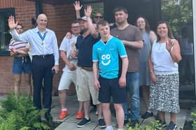 Joseph (middle) will be running across Europe this month 