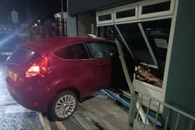 Family-run business Royal Phoenix, 48-50 Union Road, Accrington, was hit by a red Ford Fiesta car at around 2:34am on Tuesday morning.
