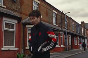 Barry Keoghan in the promo video for Manchester United x adidas Originals new third kit 2024/25. 