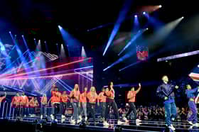 Team GB Olympic team on stage 