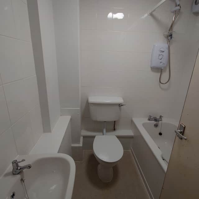 The man's newly-fitted bathroom