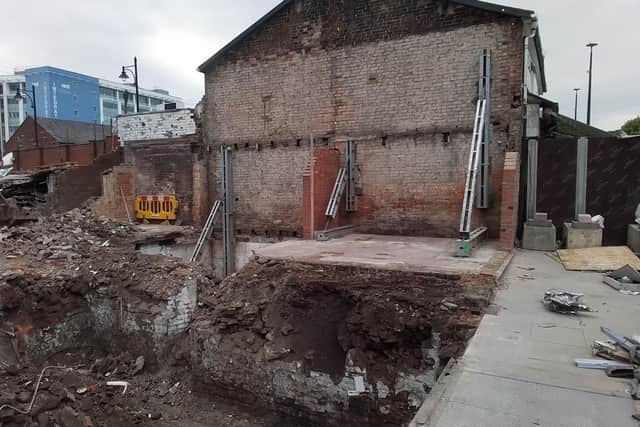 The demolition of the Snipe Inn is making way for a 'vibrant' entrance to Oldham town centre