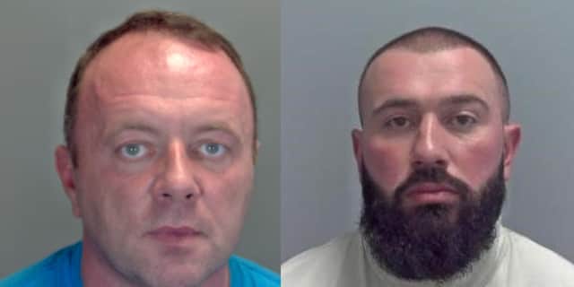 Bruce Knowles (L), 55, from Dereham, and Ferhat Gumrukguoglu (R), 31, from the Netherlands.