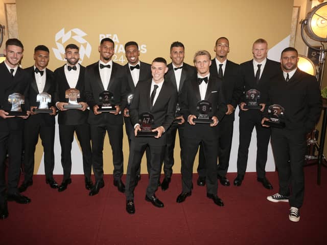 Four Manchester City players were voted in the 2023/2024 PFA Premier League Team of the Year.