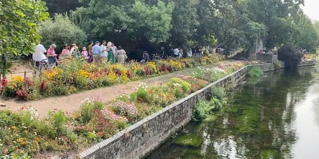 Locals have complained of tourists trampling the flower beds at Westgate Gardens, one of the most-visited attractions in Canterbury, Kent.