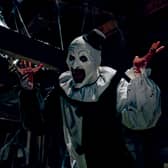 Art The Clown returns to UK cinemas this week, with the release of Terrifier 3 on October 11 2024.
