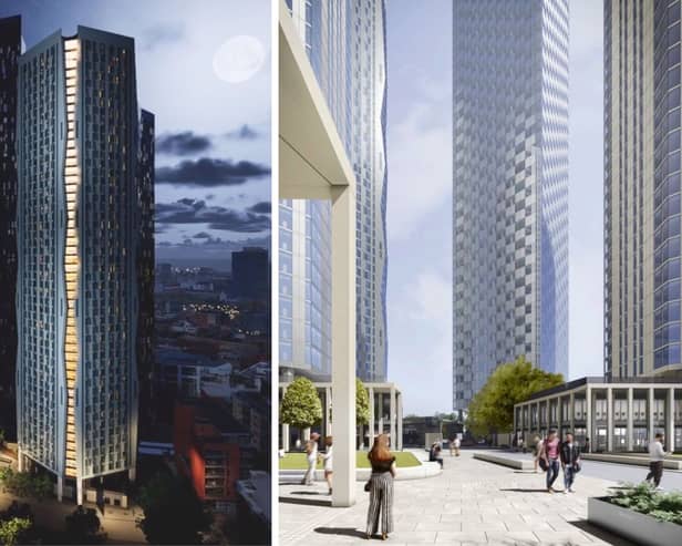 Developer Renaker has secured planning permission for five huge new skyscrapers on Deansgate. 
