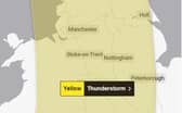 A thunderstorm warning is in place for large parts of the country. 