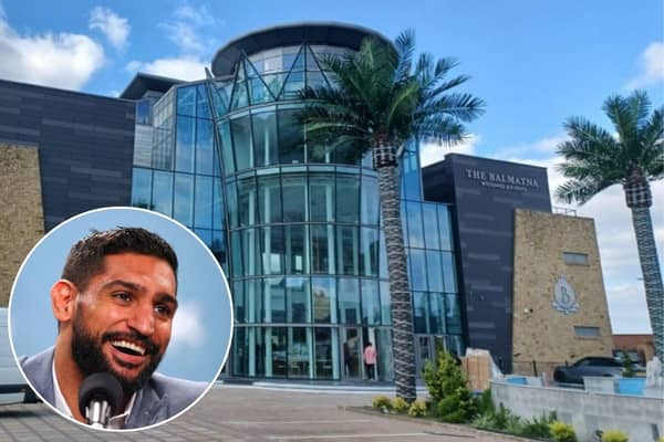 Amir Khan has put his wedding hall on the market for £12.5million. 