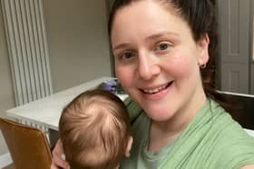 Gemma Porter with her baby son, who was born in November 2023. 