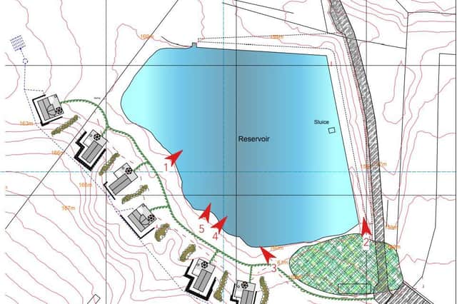 The plan for the glamping pods