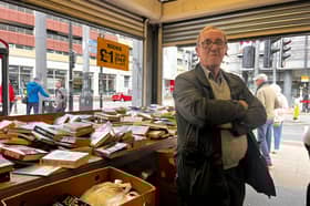 Eddie, the owner of Manchester Book Buyers, is preparing to close down his shop for good.